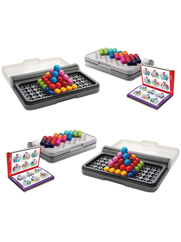 1Box Intelligence Magic Beads Travel Game for Kids and Adults a Cognitive Skill-Building Brain Game Kids Montessori Toys