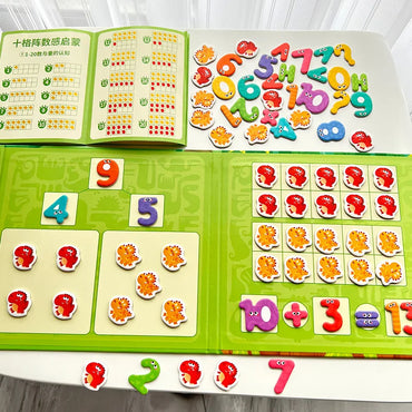 Dinosaur Theme Children's Math Tiles Number Decomposition Arithmetic 1-20 Addition And Subtraction Early Education Toys