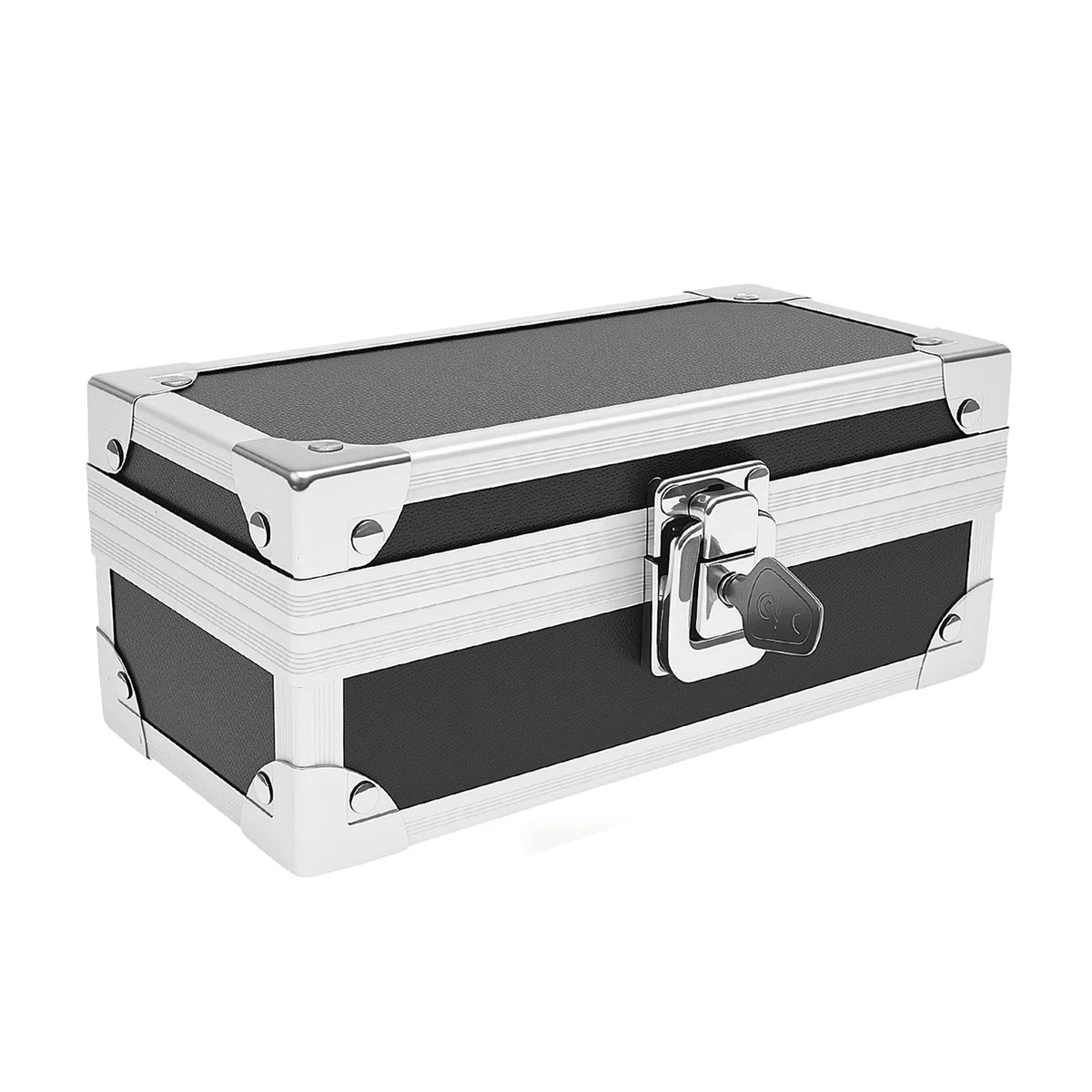 Lockable Cash Box with Key Aluminium Alloy Money Coins Bank Cards Jewelry Storage Box Portable Hidd Mini Safe Locker