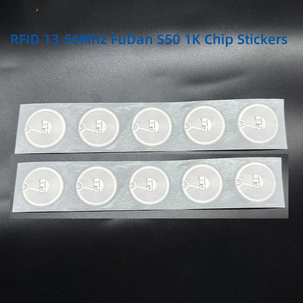 20pcs RFID S50 Smart Tag 14443A Classic 1K EV1 S50 Wet Inlay Sticker F08 1024 Bytes Lable RFID Tags IC M1 TAG