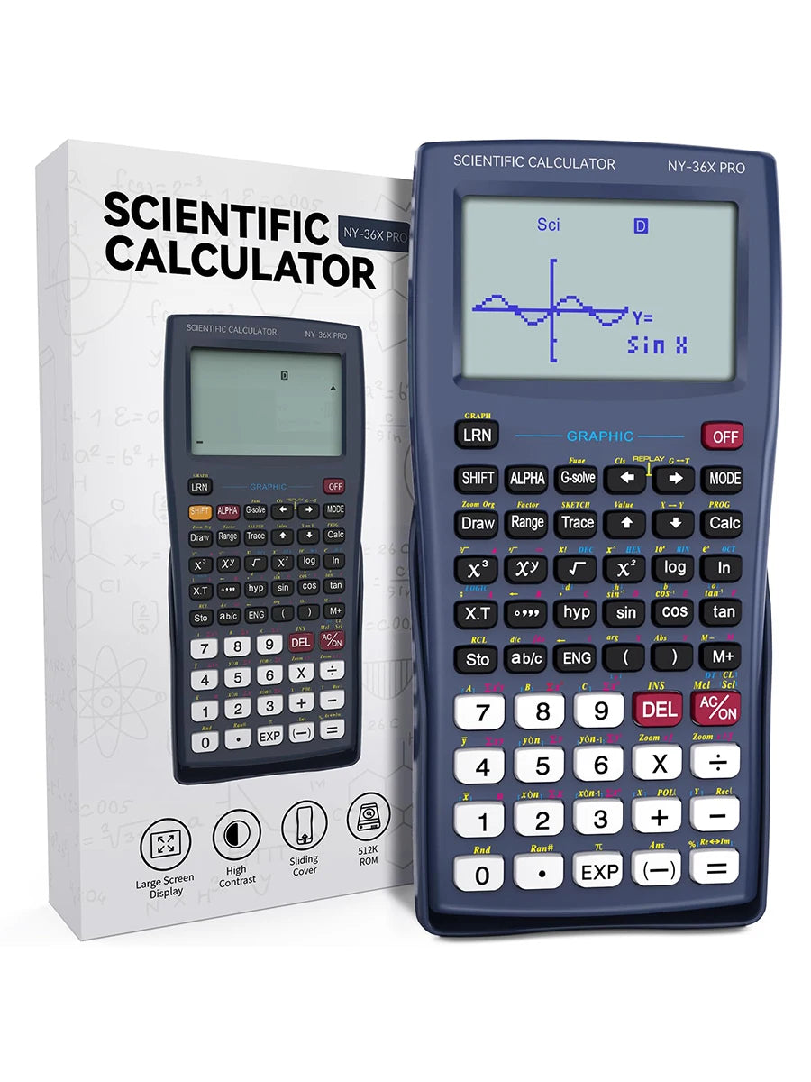 36X Pro Graphing Scientific Calculator with 360+ Functions and High-Resolution Display Advanced Calculator for Studentsand