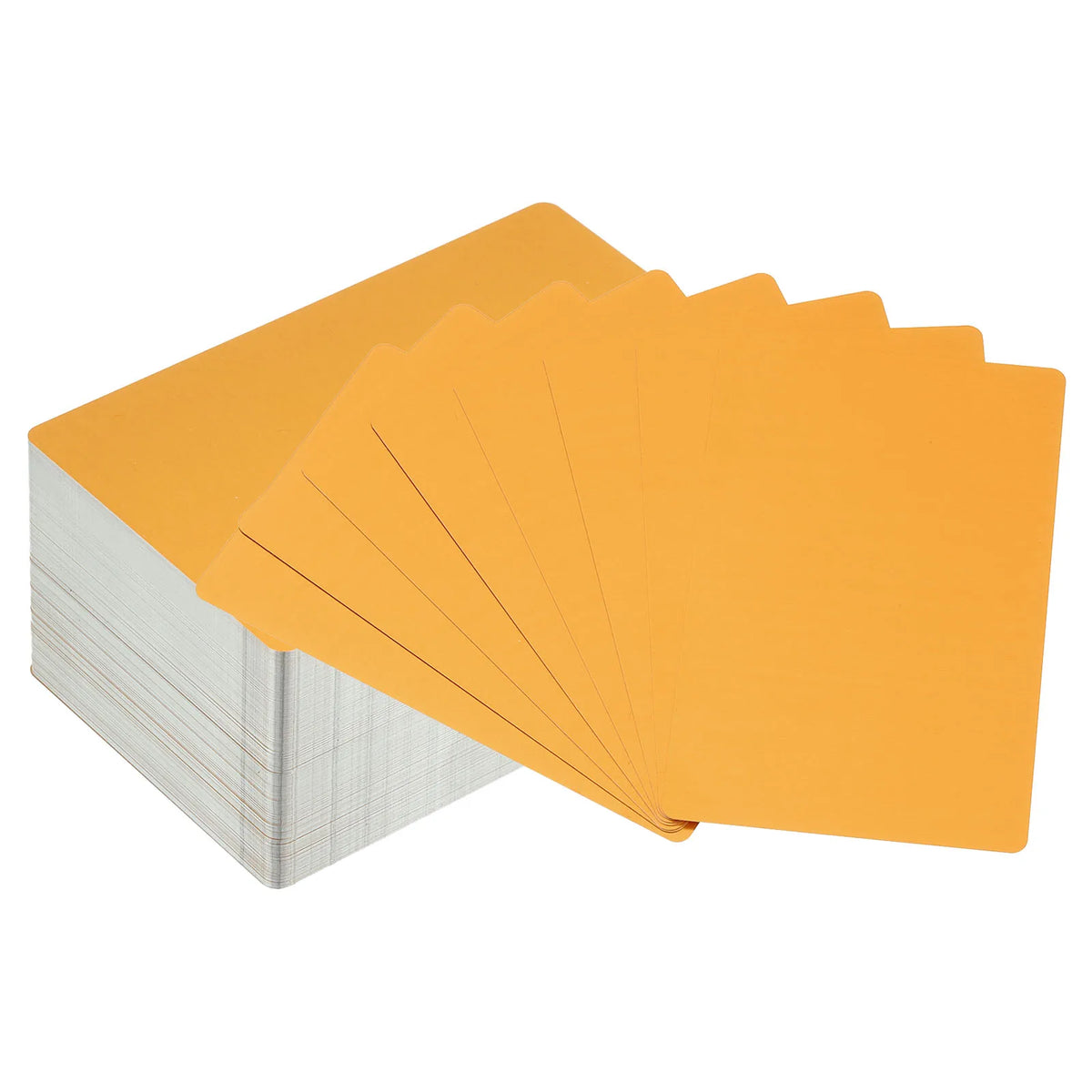 100/200/300Pcs Blank Metal Business Cards 0.21mm Thick 3.4x2.1 Inch Aluminum Laser Engrave Printable Name Card for Custom DIY