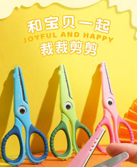 1pcs Child Safety Scissors Kindergarten Handmade Round Head Small Scissors for Paper Cross Stitch Scissors Yarn Pink Blue