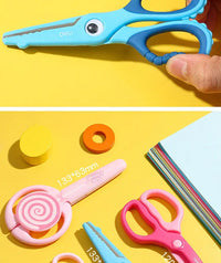 1pcs Child Safety Scissors Kindergarten Handmade Round Head Small Scissors for Paper Cross Stitch Scissors Yarn Pink Blue