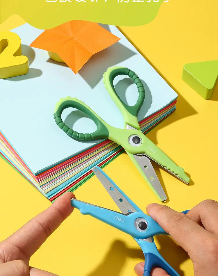 1pcs Child Safety Scissors Kindergarten Handmade Round Head Small Scissors for Paper Cross Stitch Scissors Yarn Pink Blue