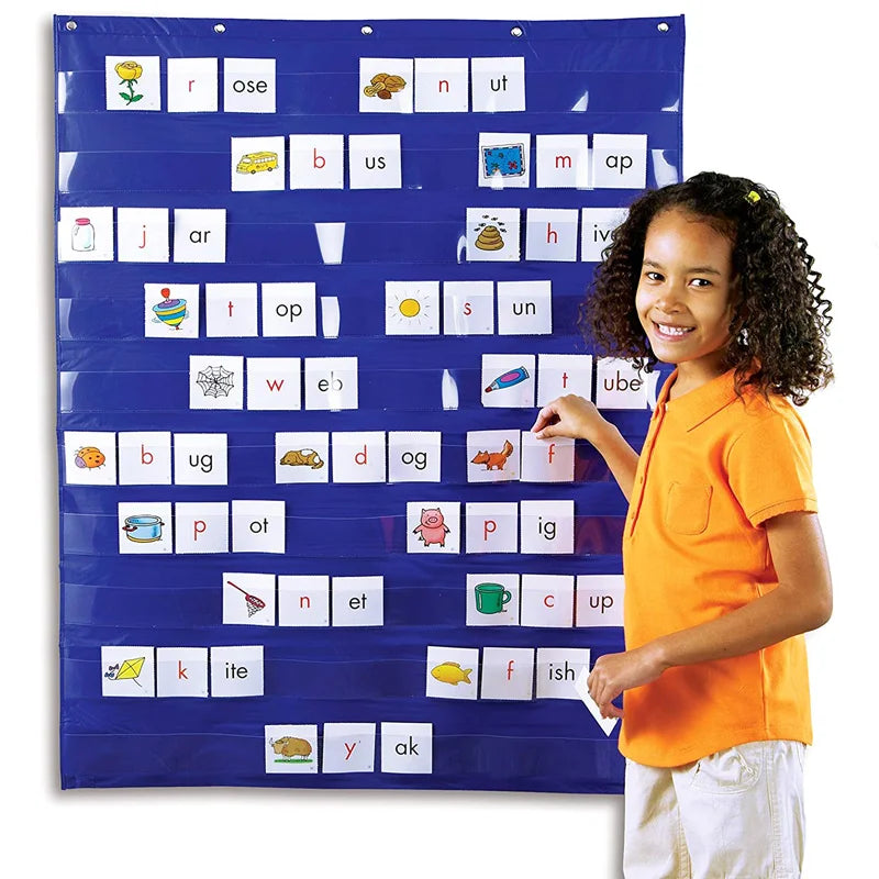 Learning Resources Standard Pocket Chart Education For Home Scheduling Classroom Learning Tool Wall Calendar For Teacher Student