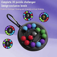 3D Brain Teasers and Puzzle Games,Rotating Magic Bead Puzzle Ball Fidget Toys Logical Thinking Intellectual Game for Kids Adults