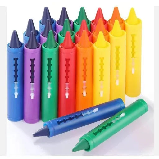 6pcs set Washable Bath Crayons-Colorful, Easy-Clean Markers for Youngsters, Fun Shower Draw in the Tub Graffiti Toy