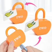 Educational Toy Apple Digital Unlock Toys Fun Number and Letter Match Game for Inspired Learning Toy Gift