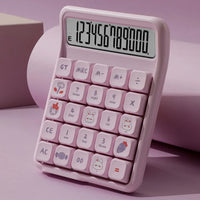 Detachable Mute Mahjong-Sound Calculator Cute Cartoon Electronic Calculators Mechanical Buttons Large Screen