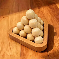 Magic Baffling Difficult Brain Teaser 3D Wooden Pyramid Puzzle IQ Logic Training for Adults & Kids Challenge Educational Toys