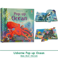 Usborne Pop Up Ocean 3D Flap English Picture Book for Kids Baby Educational Parent-child Interaction Bedtime Reading Books