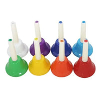 Orff Musical Instrument Set Colorful 8-Note Hand Bell Children's Music Toy Baby Early Education Beautiful Christmas Gift