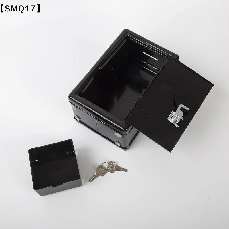 Mini Metal Safe Piggy Bank With Combination Lock And Key Security Perfect For Kids Money Saving Home Small Items Storage【SMQ】