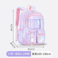 Refrigerator Door Pink Princess Schoolbag Students Female Super Lightweight Large Capacity Anti-splashing Water Large Capacity