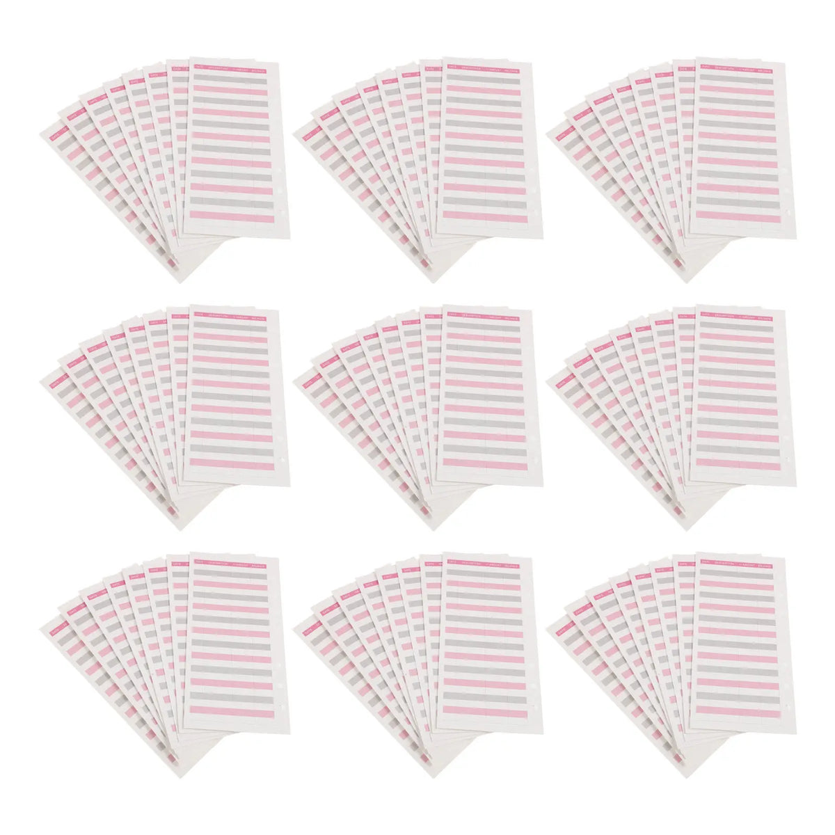 10 Books Budget Planner A6 6 Ring Binder Inserts Finance Refill Bill Payment Tracker Expense Log Money Saving Envelope