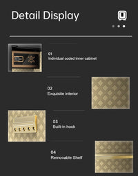 Money Security Digital Safe Box Home Hotel Office Smart Safe Cash Safety Box Cabinet Floor Safe