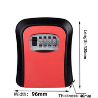 Wall Mount Key Storage Secret Box Organizer 4 Digit Combination Password Security Code Lock No Key Home Key Safe Box