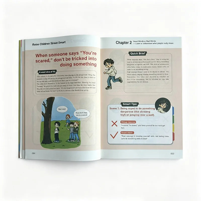 Raise Children Street‑Smart Comic Edition  Kids EQ Development Growth Guidance Book Children Life Wisdom Education Bookpresent