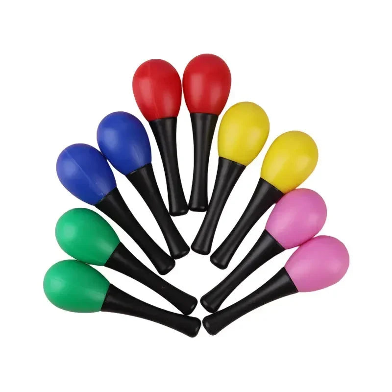 10 Pieces of Children Can Chew The Small Sand Hammer Sand Hammer Training Toy Percussion Instrument Mini Sand Hammer