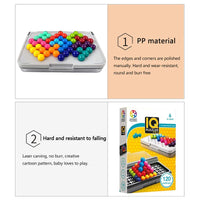 1Box Intelligence Magic Beads Travel Game for Kids and Adults a Cognitive Skill-Building Brain Game Kids Montessori Toys