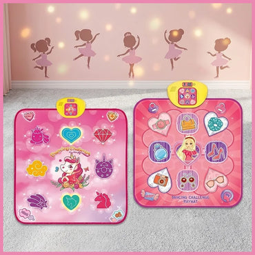 Unicorn Music Dance Mat Kids Electronic Dancing Blanket LED Score Board Floor Game Carpet Educational Toys Girl Birthday Gift