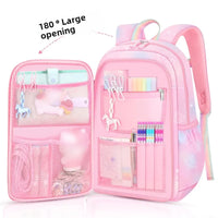Refrigerator Door Pink Princess Schoolbag Students Female Super Lightweight Large Capacity Anti-splashing Water Large Capacity