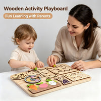 Busy Board Diy Accessories Montessori Early Education Toys Kids Activity Busyboard Material Teaching  Wooden Game 2-6 Years Old