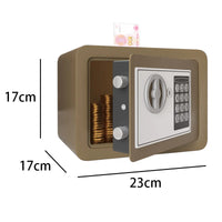 0.2 Cubic Feet Electronic Digital Safe, Steel Home Cash Safe and Fireproof Cash Bag for Hiding Safe Cash