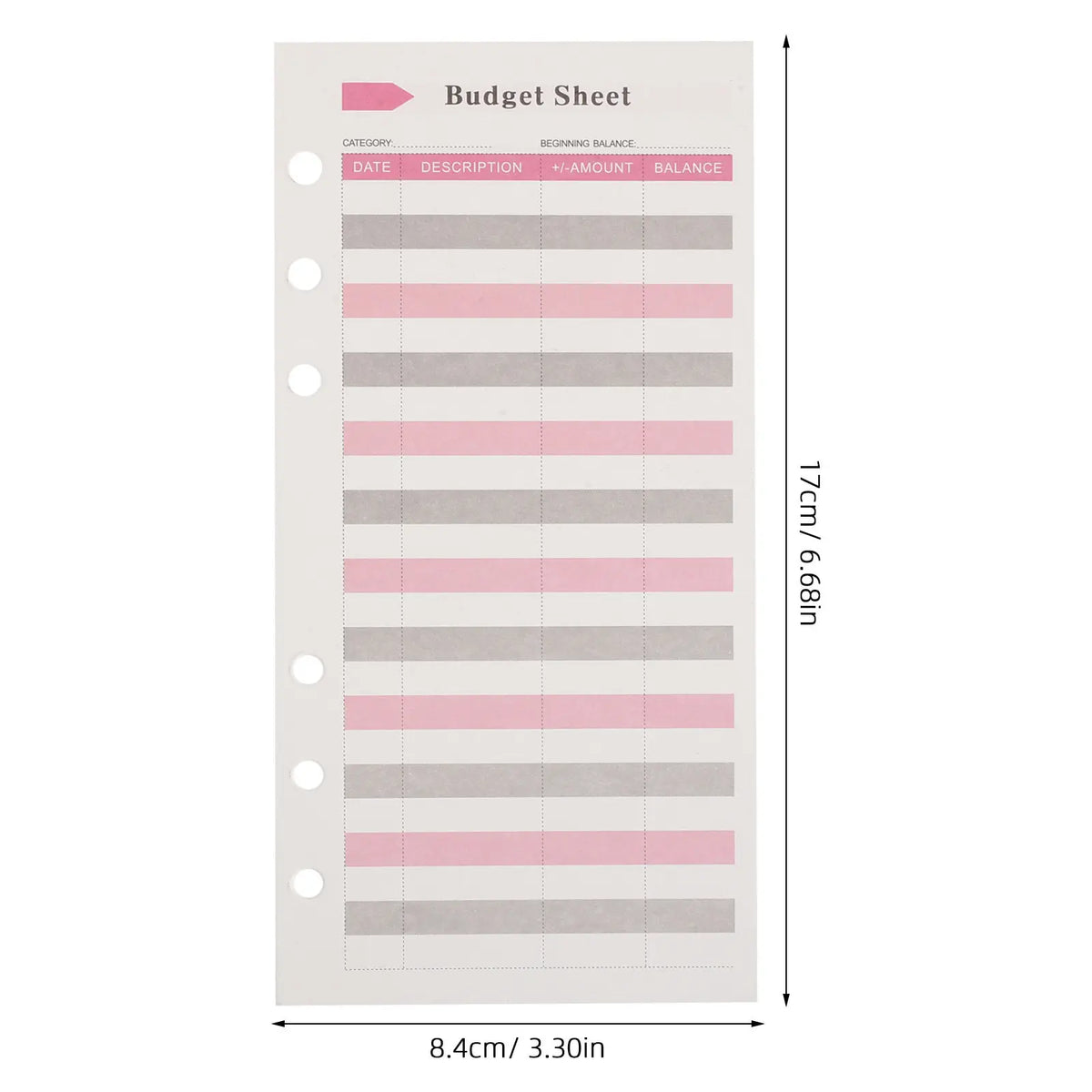 10 Books Budget Planner A6 6 Ring Binder Inserts Finance Refill Bill Payment Tracker Expense Log Money Saving Envelope