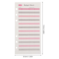10 Books Budget Planner A6 6 Ring Binder Inserts Finance Refill Bill Payment Tracker Expense Log Money Saving Envelope