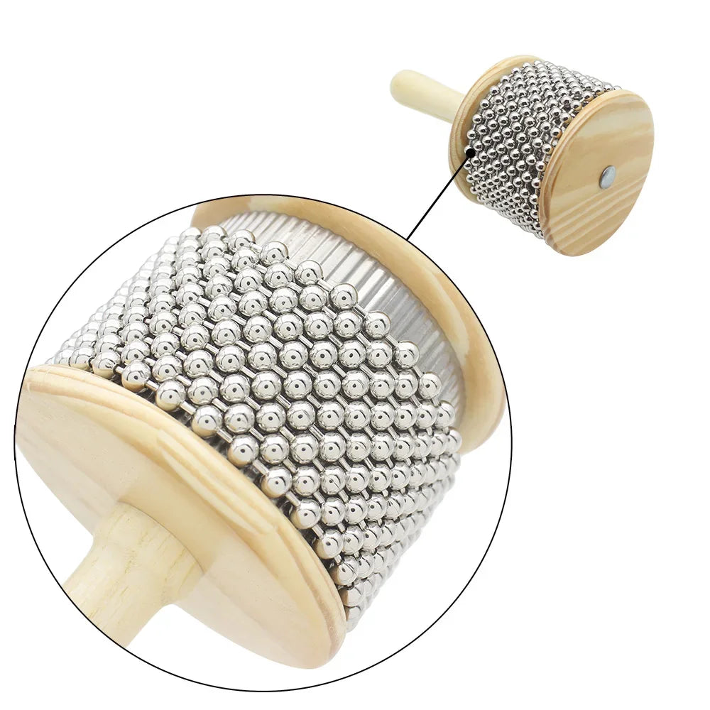 Wooden Cabasa Percussion Band Student Children Kid Instrument Pop Hand Shaker Professional Percussion Educational Tools