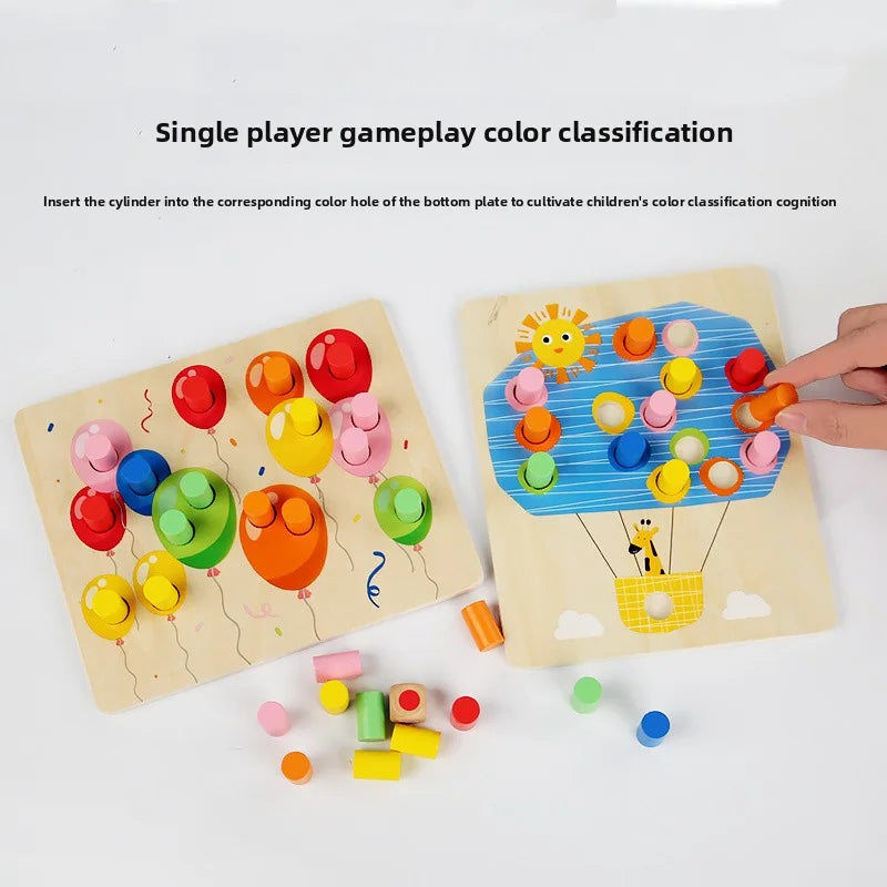 Educational Early Childhood Color Matching Children's Toys Sensory Training Building Blocks Kindergarten Teaching Aids