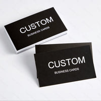 200/500/1000pcs Customizable Cards, Personalized Business Cards with Acrylic Storage Box, Matte Film Thank You Invitations