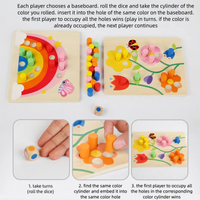 Educational Early Childhood Color Matching Children's Toys Sensory Training Building Blocks Kindergarten Teaching Aids