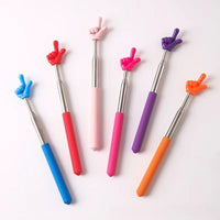 Retractable Hand Shape Reading Pointer Stick Stretchable Teaching Guidance Stick Kids Reading Tool Classroom Instruction Pointer