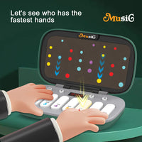 Electronic Music Rhythm Puzzle Game Machine Light Up Sensory Fast Push Organ Montessori Educational Travel Toy Christmas Gifts