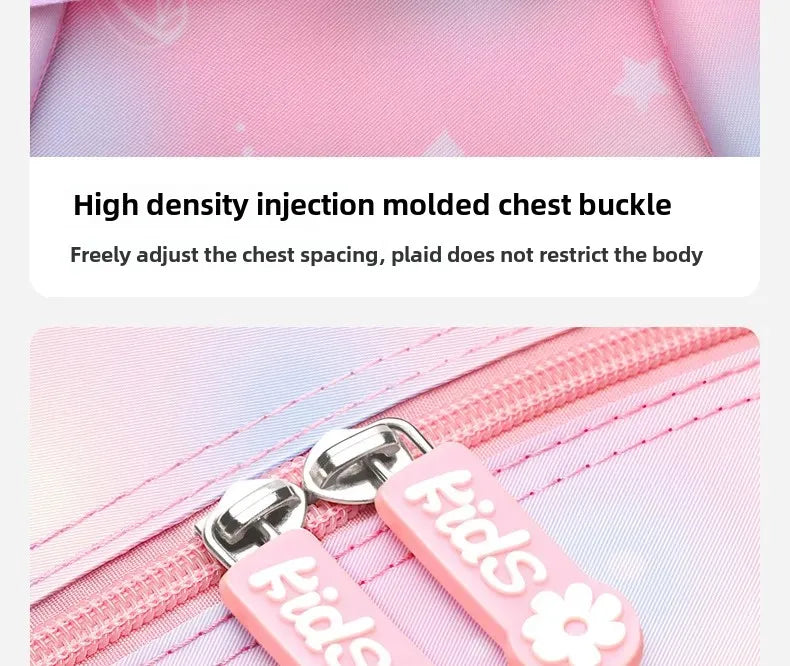 Refrigerator Door Pink Princess Schoolbag Students Female Super Lightweight Large Capacity Anti-splashing Water Large Capacity