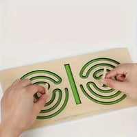 1/2/3Pc Left And Right Brain Development Wooden Toy for Stimulating Eye-Hand Coordination Autistic Child Classroom Teaching Aids