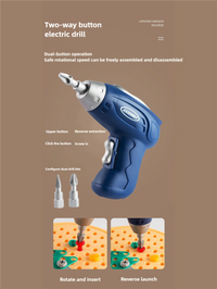 Children's Screw-Twisting Assembly and Disassembly Tool Box Electric Drill Baby Hands-On Educational Toys for Boys