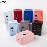 Mini Metal Safe Piggy Bank With Combination Lock And Key Security Perfect For Kids Money Saving Home Small Items Storage【SMQ】