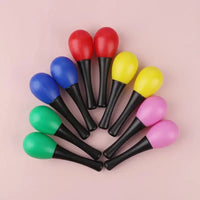 10 Pieces of Children Can Chew The Small Sand Hammer Sand Hammer Training Toy Percussion Instrument Mini Sand Hammer