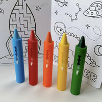 6pcs set Washable Bath Crayons-Colorful, Easy-Clean Markers for Youngsters, Fun Shower Draw in the Tub Graffiti Toy