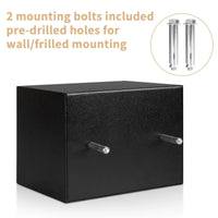 0.2 Cubic Feet Electronic Digital Safe, Steel Home Cash Safe and Fireproof Cash Bag for Hiding Safe Cash