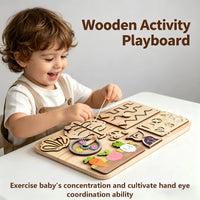 Busy Board Diy Accessories Montessori Early Education Toys Kids Activity Busyboard Material Teaching  Wooden Game 2-6 Years Old