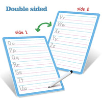 Dry Erase Handwriting Tracing Practice Board for Kids Write and Wipe Reusable Boards for Kindergarten and Preschool Montessori