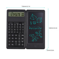 Portable 6.5 Inch Calculator LCD Screen Writing Tablet Folding Scientific Calculator Tablet Digital Drawing Pad With Stylus Pen