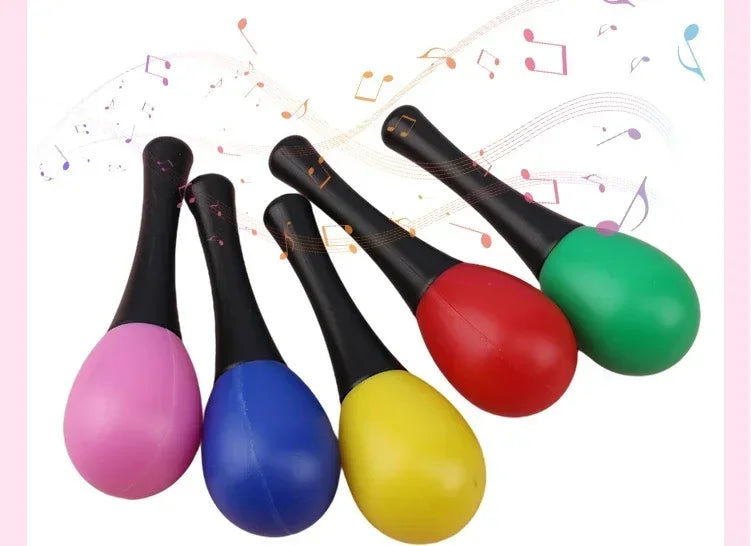 10 Pieces of Children Can Chew The Small Sand Hammer Sand Hammer Training Toy Percussion Instrument Mini Sand Hammer