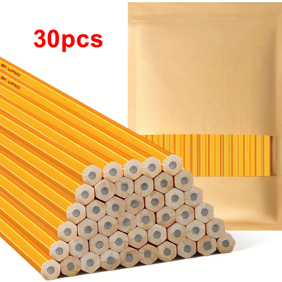12-150pcs Bulk Pencils with Eraser top,2 HB Pencils for Writhing, Drawing and Sketching,Yellow Wood-Cased Pencils