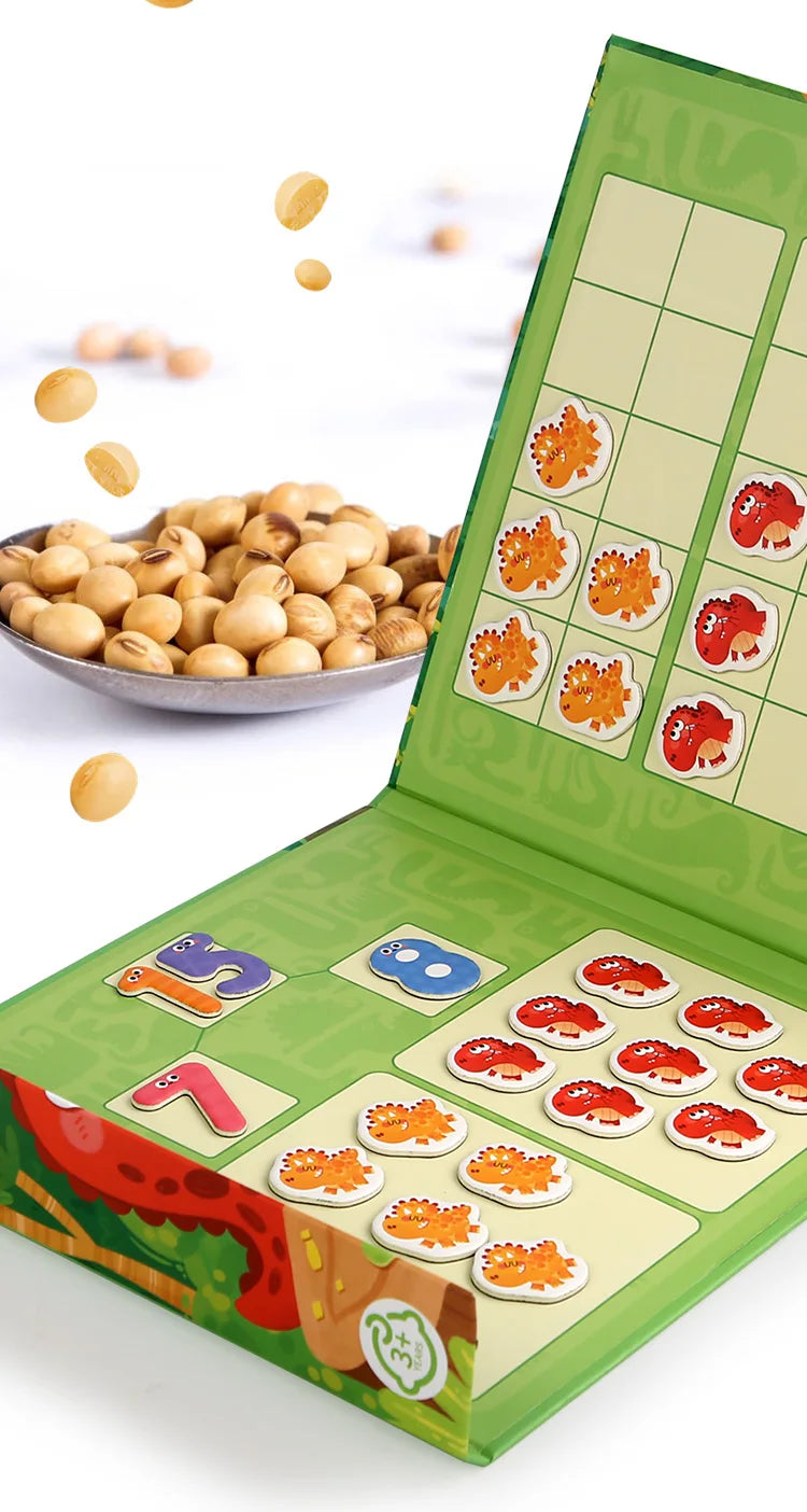 Dinosaur Theme Children's Math Tiles Number Decomposition Arithmetic 1-20 Addition And Subtraction Early Education Toys